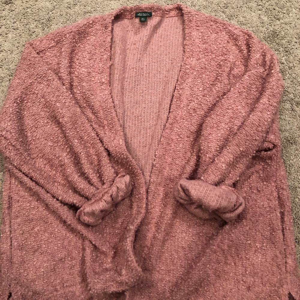 Chunky Pink Cardigan